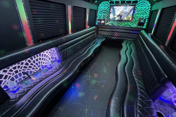 Knoxville Limo Bus Interior
