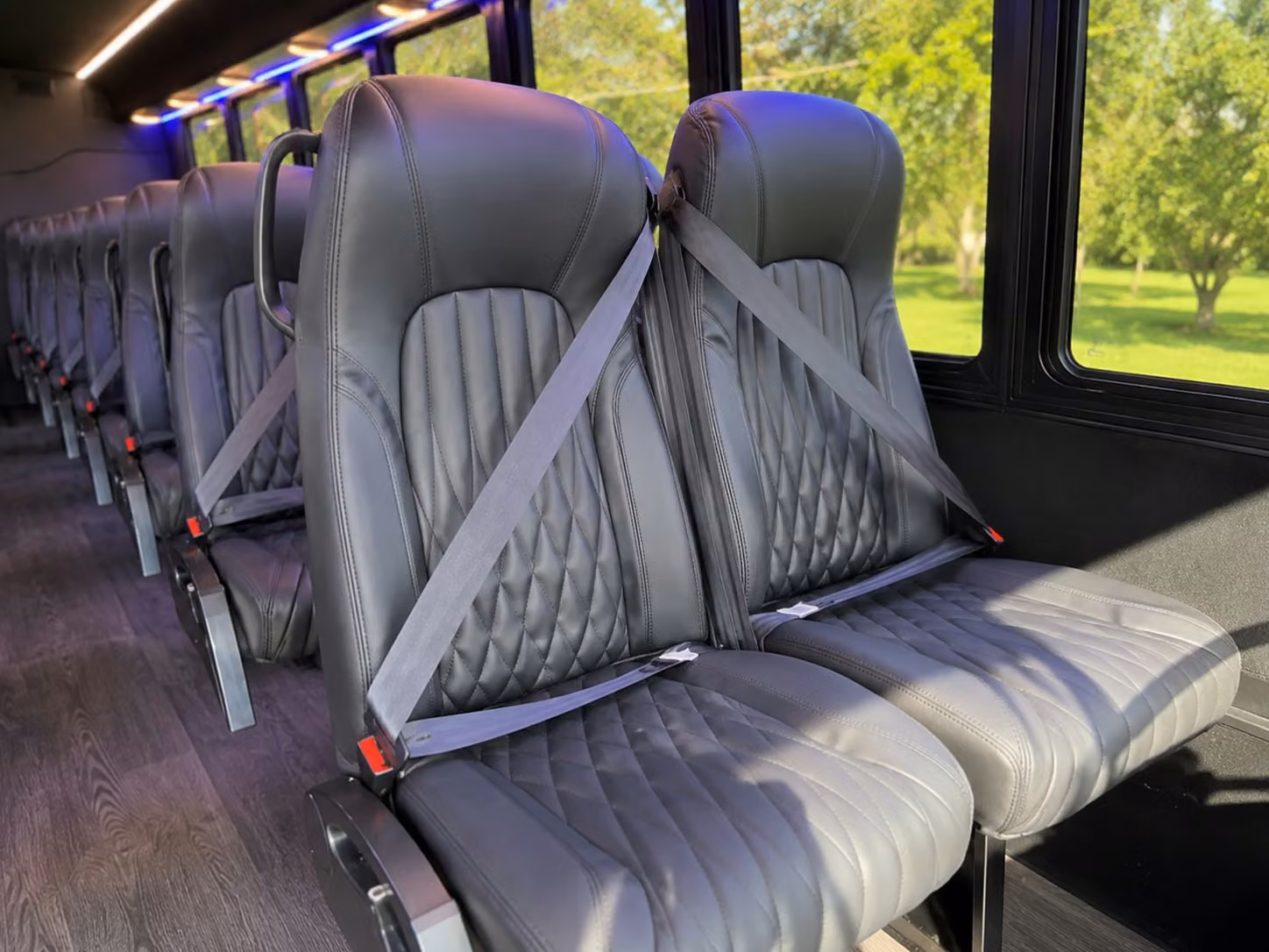 18 passenger minibus interior
