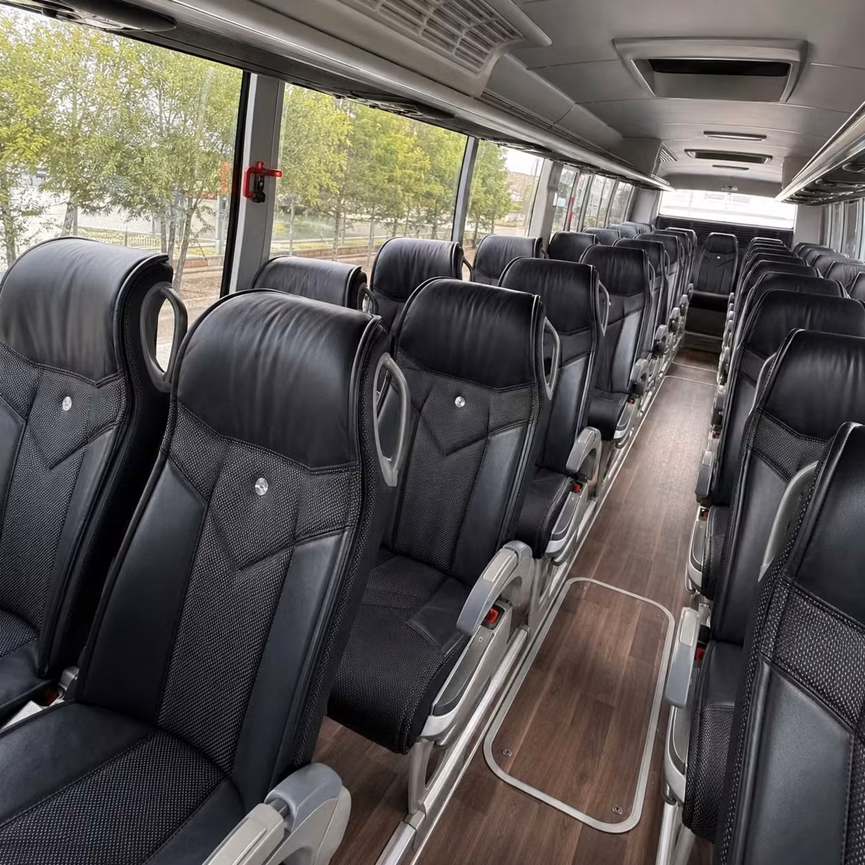 56 passenger charter bus interior