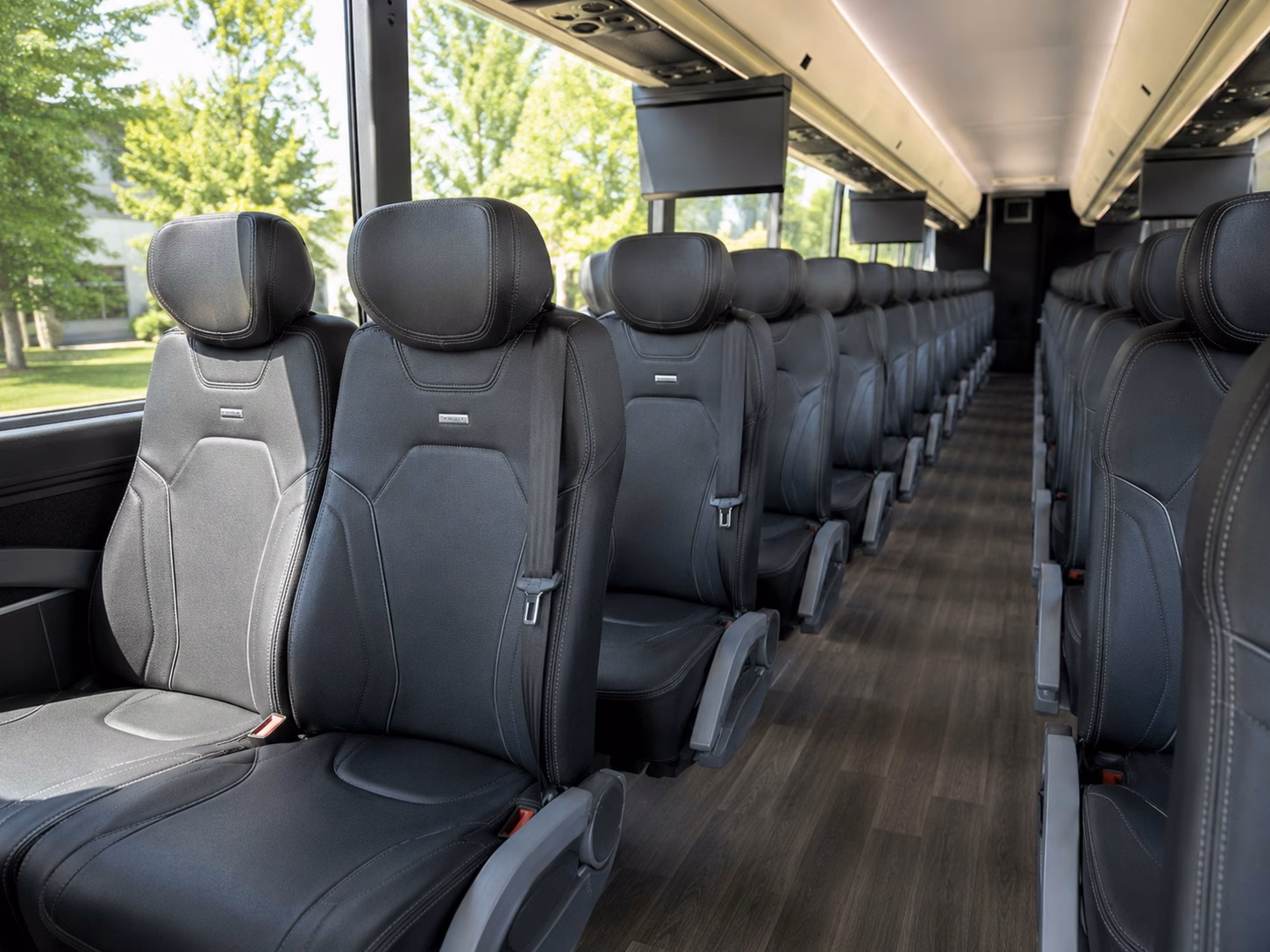 knoxville charter bus rental interior